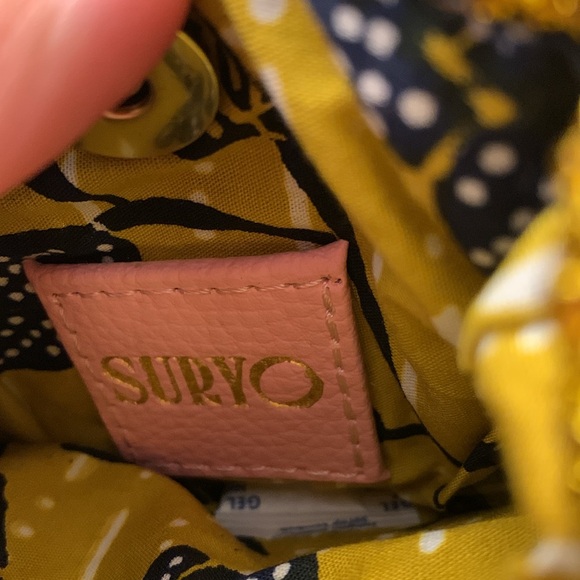 SURYO Pearl strap purse new never used lenoush metallic - Picture 5 of 5